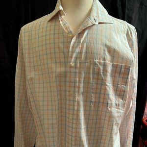 Tommy Hilfiger Mens Large Size 16 34/35 Long Sleeve Button Front Dress Shirt